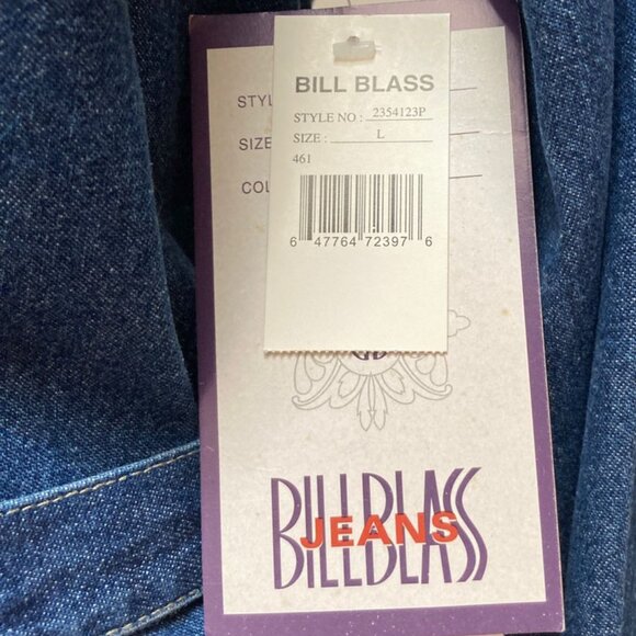 Bill Blass, Classic Denim Jean Dress, - Picture 11 of 12